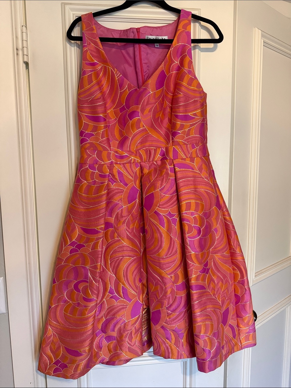 Trina Turk Pink and Orange Floral Dress